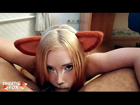 ❤️ Kitsune menelan kontol dan cum di mulutnya Pelacur pada kami